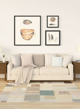 VidaXL Bijzettafels 2 st 50x50x49 cm massief grenenhout honingbruin