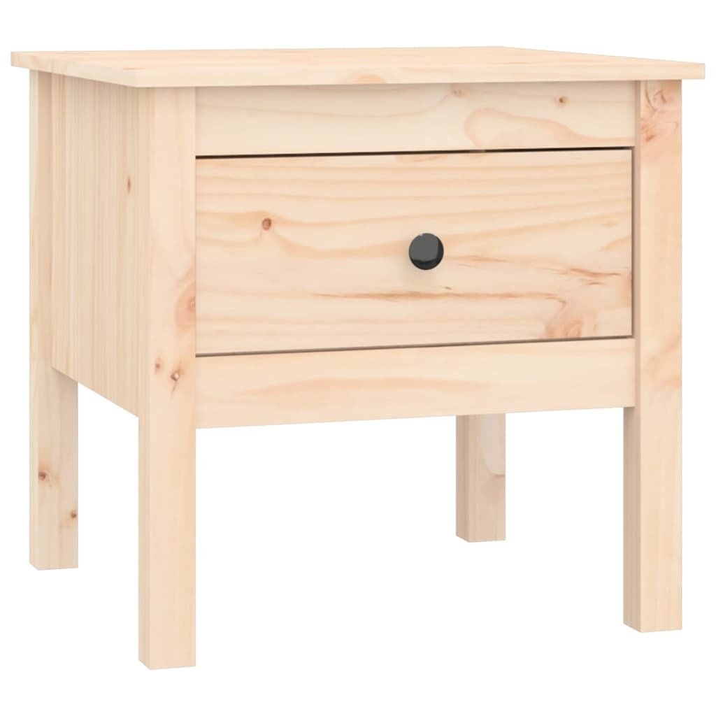 VidaXL Bijzettafels 2 st 50x50x49 cm massief grenenhout