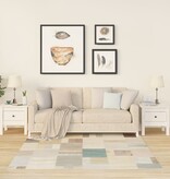 VidaXL Bijzettafels 2 st 40x40x39 cm massief grenenhout wit