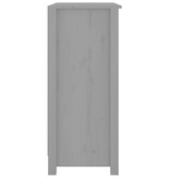 VidaXL Dressoir 70x35x80 cm massief grenenhout grijs