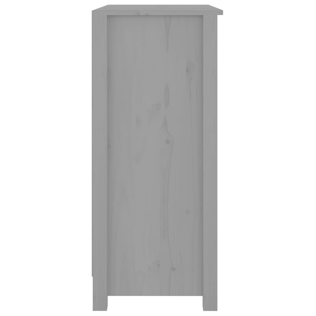 VidaXL Dressoir 70x35x80 cm massief grenenhout grijs