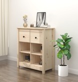 VidaXL Dressoir 70x35x80 cm massief grenenhout