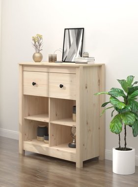 VidaXL Dressoir 70x35x80 cm massief grenenhout