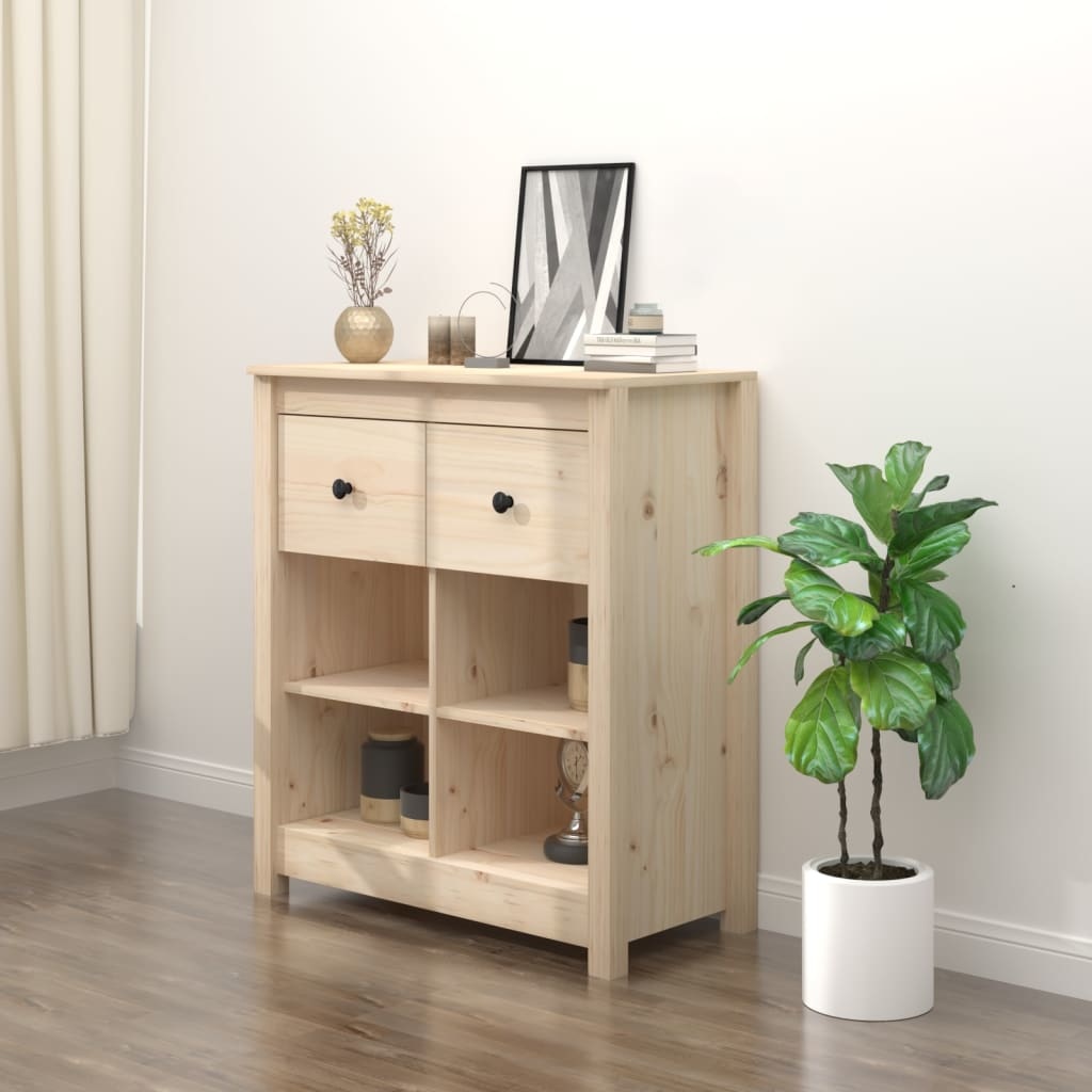 VidaXL Dressoir 70x35x80 cm massief grenenhout