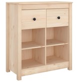 VidaXL Dressoir 70x35x80 cm massief grenenhout