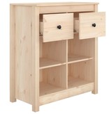 VidaXL Dressoir 70x35x80 cm massief grenenhout