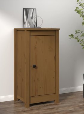 VidaXL Dressoir 40x35x80 cm massief grenenhout honingbruin