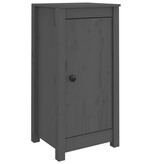 VidaXL Dressoirs 2 st 40x35x80 cm massief grenenhout grijs