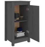 VidaXL Dressoirs 2 st 40x35x80 cm massief grenenhout grijs