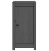 VidaXL Dressoirs 2 st 40x35x80 cm massief grenenhout grijs