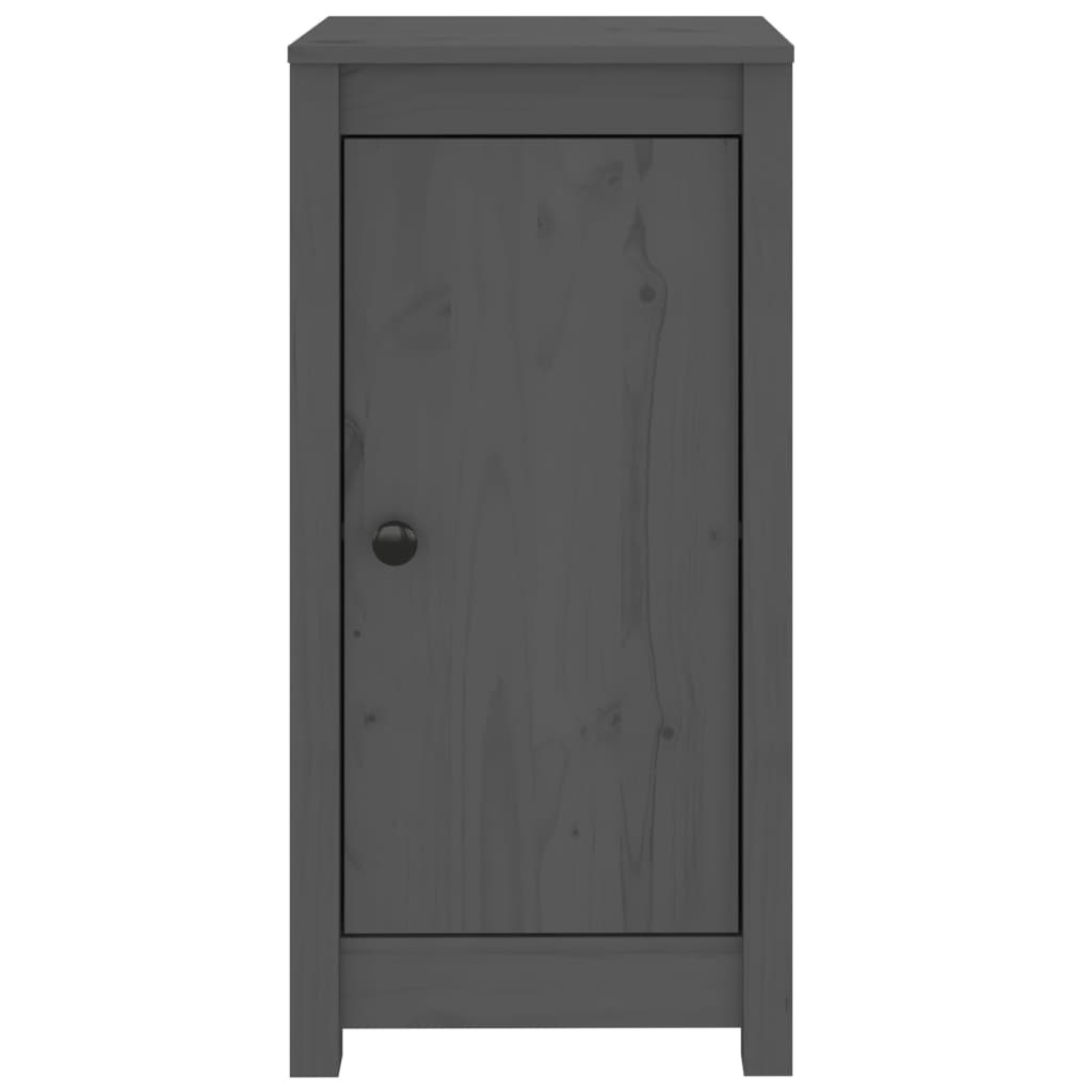 VidaXL Dressoirs 2 st 40x35x80 cm massief grenenhout grijs