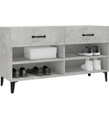 VidaXL Schoenenkast 102x35x55 cm bewerkt hout betongrijs