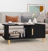 VidaXL Salontafel 90x50x40 cm bewerkt hout zwart