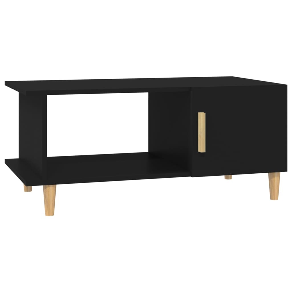 VidaXL Salontafel 90x50x40 cm bewerkt hout zwart