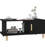 VidaXL Salontafel 90x50x40 cm bewerkt hout zwart