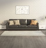 VidaXL Salontafels 2 st met metalen poten 50x50x40 cm hoogglans wit