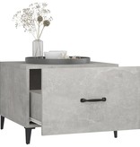 VidaXL Salontafel 2 st met metalen poten 50x50x40 cm betongrijs