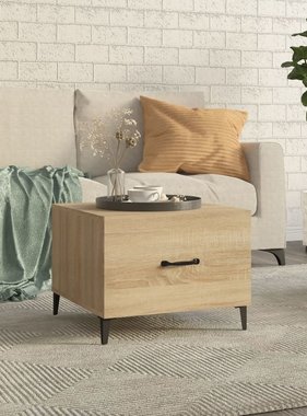 VidaXL Salontafel met metalen poten 50x50x40 cm sonoma eikenkleurig