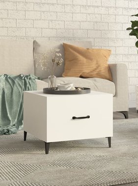 VidaXL Salontafel met metalen poten 50x50x40 cm wit