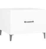 VidaXL Salontafel met metalen poten 50x50x40 cm wit