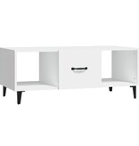 VidaXL Salontafel 102x50x40 cm bewerkt hout wit