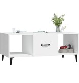 VidaXL Salontafel 102x50x40 cm bewerkt hout wit