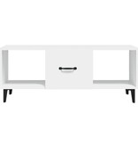VidaXL Salontafel 102x50x40 cm bewerkt hout wit