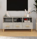 VidaXL Tv-meubel 102x36x50 cm bewerkt hout betongrijs