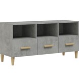 VidaXL Tv-meubel 102x36x50 cm bewerkt hout betongrijs