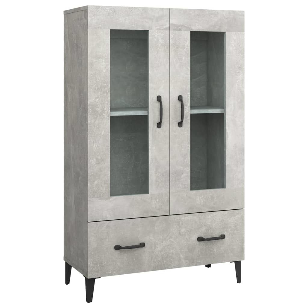 VidaXL Hoge kast 70x31x115 cm bewerkt hout betongrijs