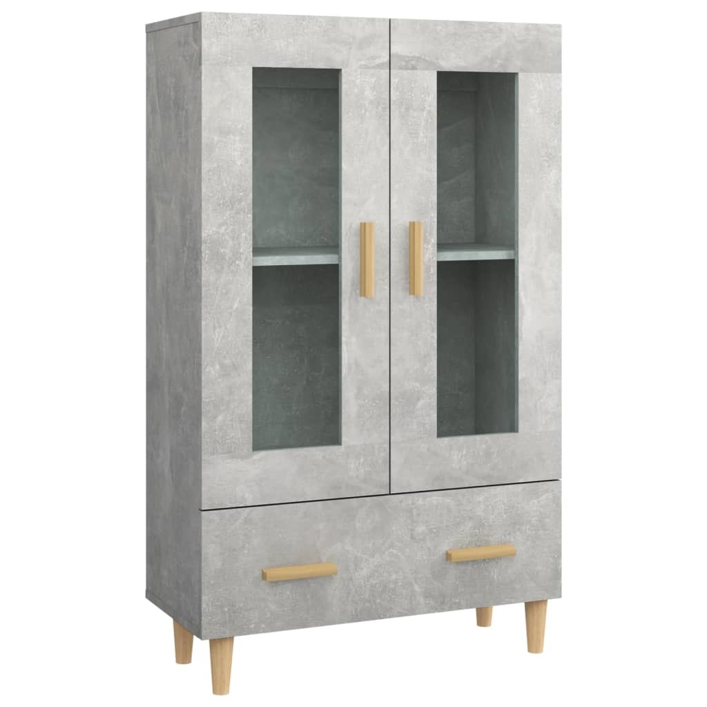 VidaXL Hoge kast 70x31x115 cm bewerkt hout betongrijs