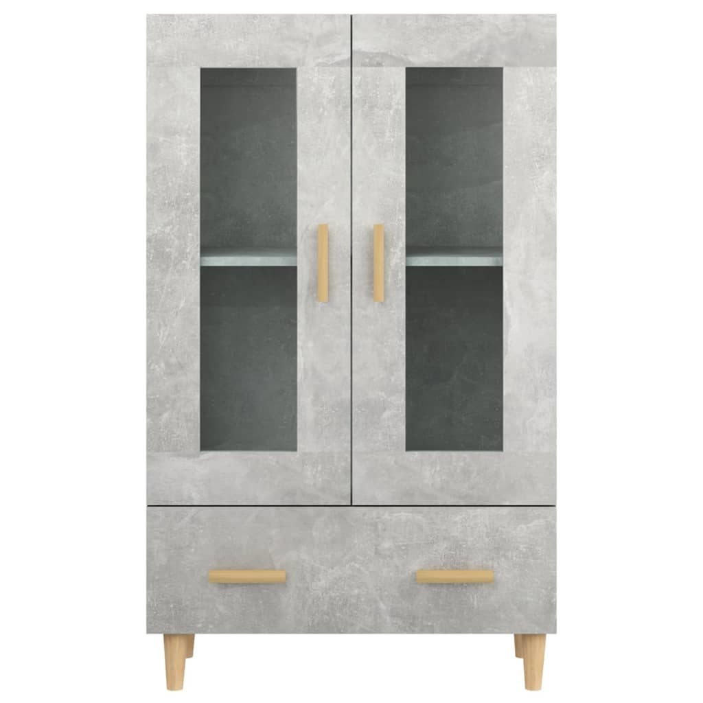 VidaXL Hoge kast 70x31x115 cm bewerkt hout betongrijs