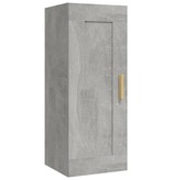 VidaXL Wandkast 35x34x90 cm bewerkt hout betongrijs