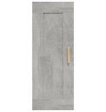 VidaXL Wandkast 35x34x90 cm bewerkt hout betongrijs