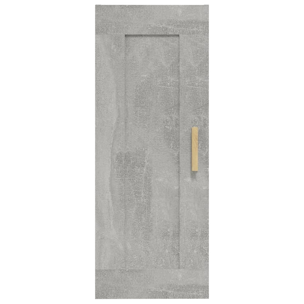 VidaXL Wandkast 35x34x90 cm bewerkt hout betongrijs
