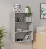 VidaXL Hangkast 69,5x32,5x90 cm betongrijs