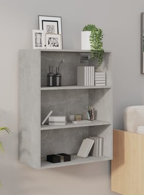 VidaXL Hangkast 69,5x32,5x90 cm betongrijs