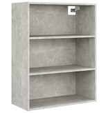 VidaXL Hangkast 69,5x32,5x90 cm betongrijs