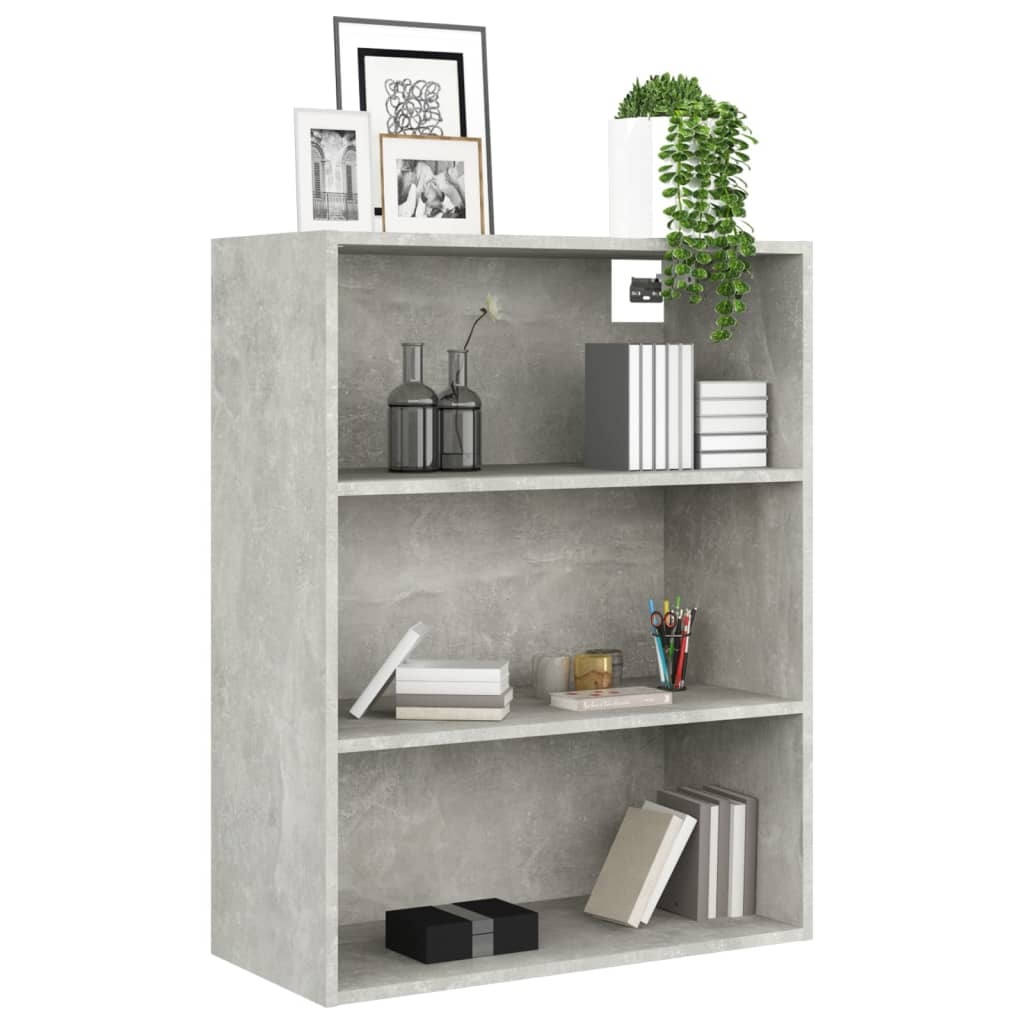 VidaXL Hangkast 69,5x32,5x90 cm betongrijs