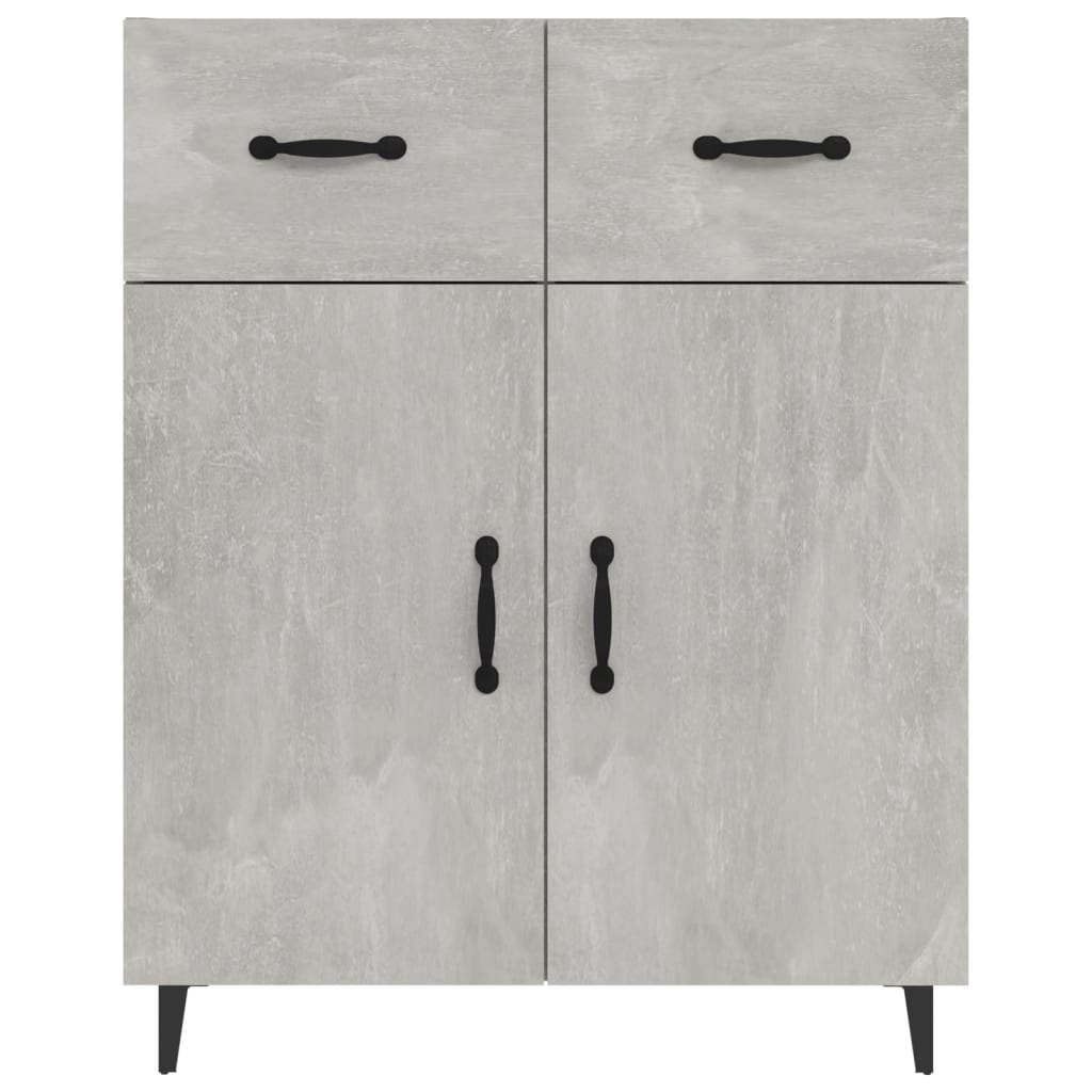 VidaXL Dressoir 69,5x34x90 cm bewerkt hout betongrijs