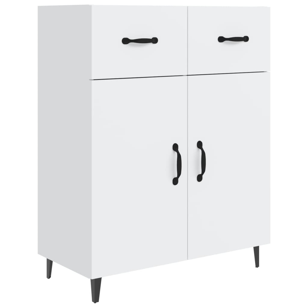 VidaXL Dressoir 69,5x34x90 cm bewerkt hout wit