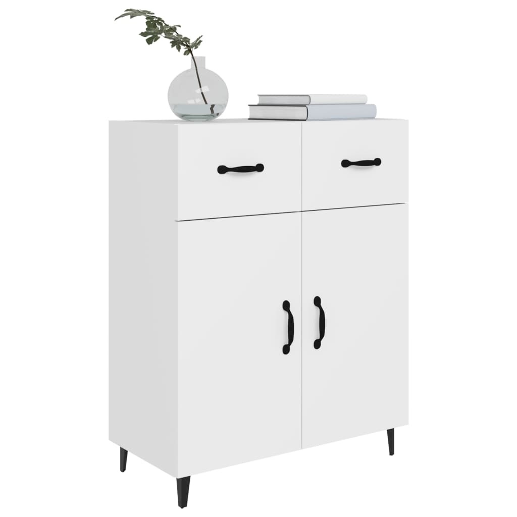VidaXL Dressoir 69,5x34x90 cm bewerkt hout wit