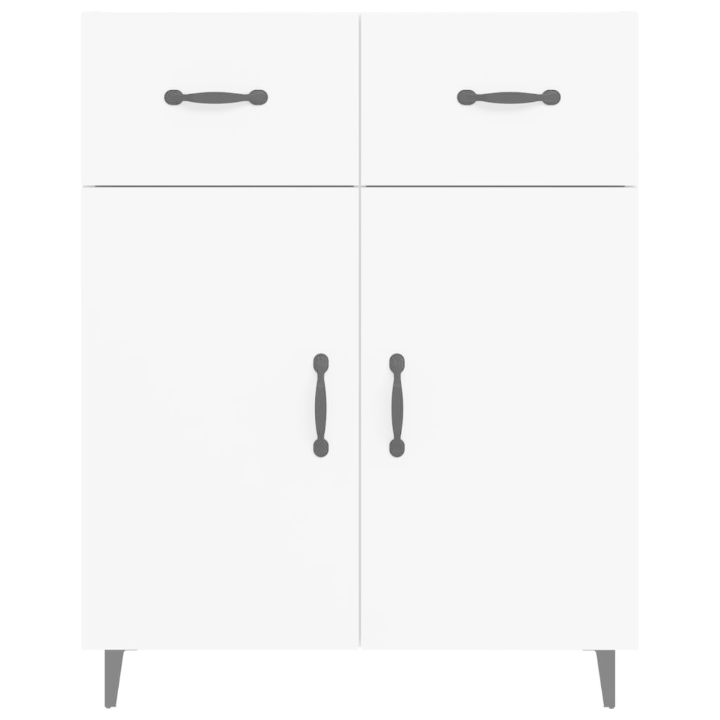 VidaXL Dressoir 69,5x34x90 cm bewerkt hout wit