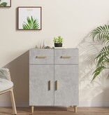 VidaXL Dressoir 69,5x34x89 cm bewerkt hout betongrijs
