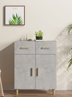 VidaXL Dressoir 69,5x34x89 cm bewerkt hout betongrijs