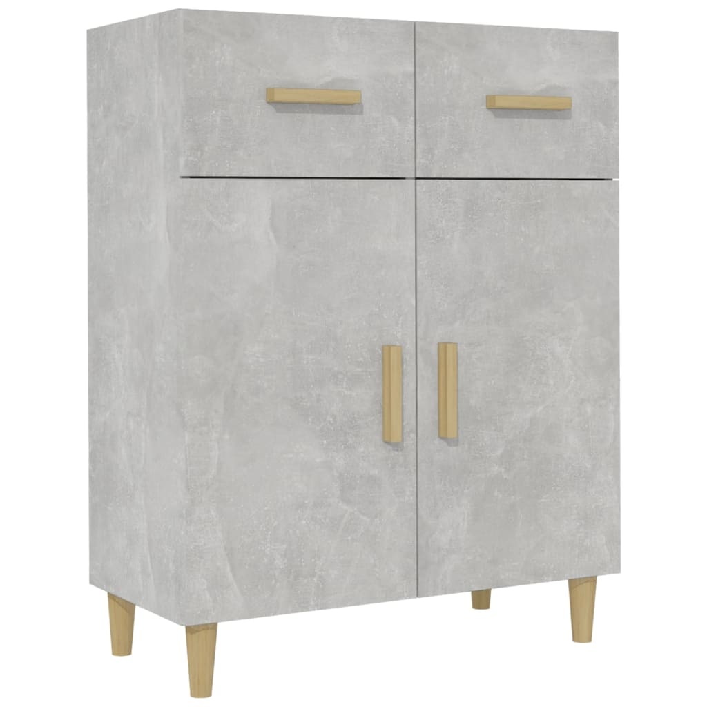 VidaXL Dressoir 69,5x34x89 cm bewerkt hout betongrijs