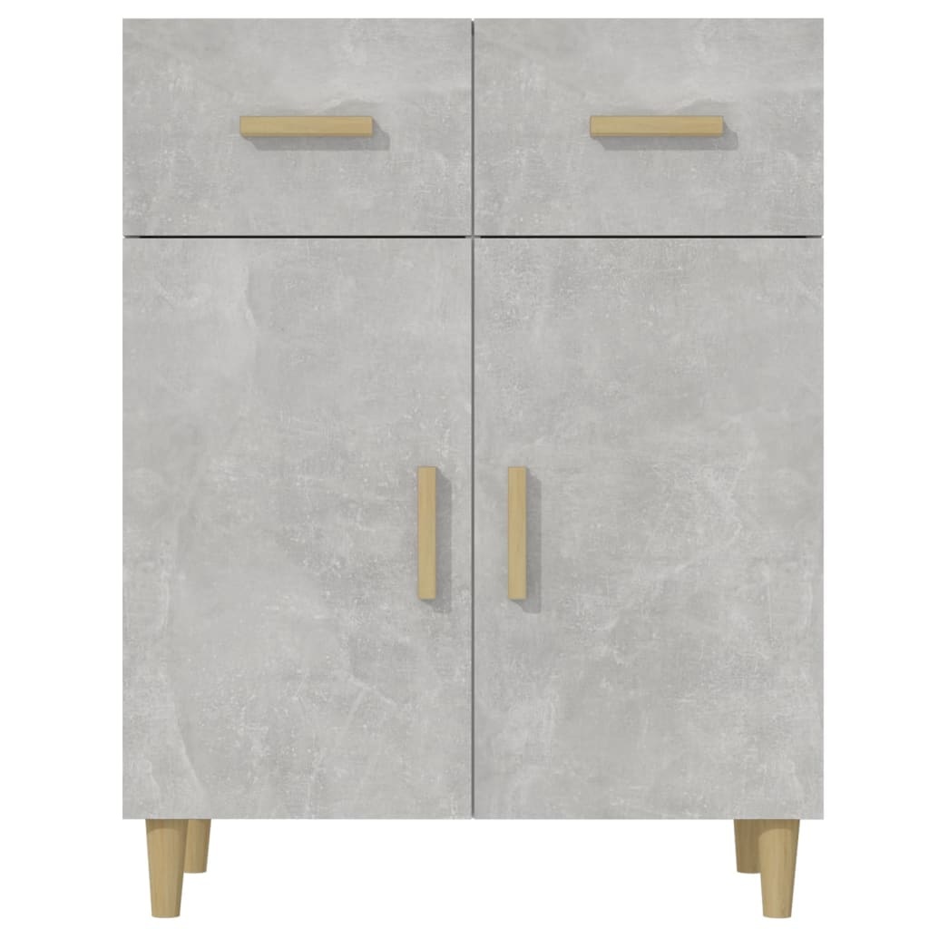 VidaXL Dressoir 69,5x34x89 cm bewerkt hout betongrijs