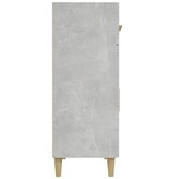 VidaXL Dressoir 69,5x34x89 cm bewerkt hout betongrijs