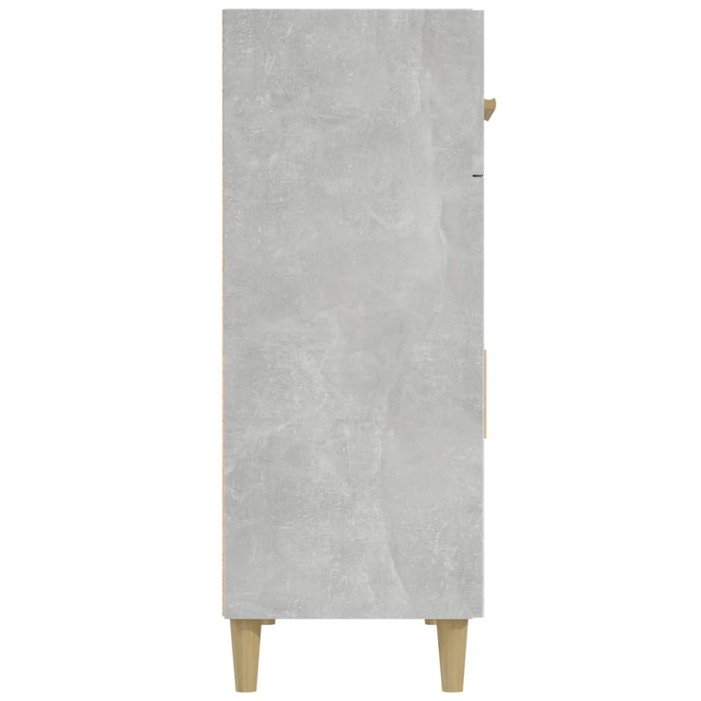VidaXL Dressoir 69,5x34x89 cm bewerkt hout betongrijs
