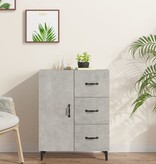 VidaXL Dressoir 69,5x35x90 cm bewerkt hout betongrijs